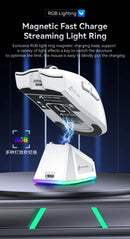 Mouse Gamer Attack Shark X11 Wireless Tri-Mode RGB 22000 DPI Sensor PAW3311 com Dock Magnético