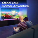 Fita LED RGBIC para TV 55–75" com Câmera Controle App Sync Música Luz Ambiente Gamer