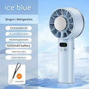 Ventilador Portátil Recarregável 5200mAh com Resfriamento Duplo e Design Dobrável USB