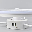 Ventilador de Teto 55W com Luz LED Dimerizável Controle Remoto Silencioso Moderno 34cm