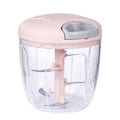 Triturador Manual de Alimentos 500ml ou 900ml Processador de Alho Cebola Carne e Legumes