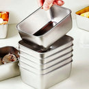 Kit 6 Potes em Aço Inox com Tampa Hermética Empilháveis Marmitas Reutilizáveis