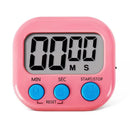 Timer Digital de Cozinha LCD com Ímã Temporizador Eletrônico Contagem Regressiva