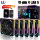 Cooler Fan 120mm ARGB Wovibo Infinity Mirror PWM 4Pin 5V 3Pin Silencioso para PC