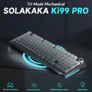 Teclado Mecânico SOLAKAKA Ki99 Pro RGB Wireless Tri-Mode Hot-Swap Gasket 99 Teclas 10000mAh