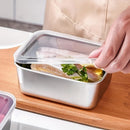 Kit 5 Potes em Aço Inox para Alimentos com Tampa Hermética Marmitas BPA Free