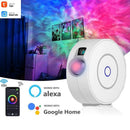 Projetor Estrelado Smart WiFi Tuya LED RGB com Controle por App e Voz Luz Galaxy Ambiente