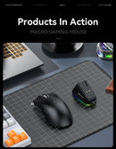 Mouse Gamer Attack Shark X11 Wireless Tri-Mode RGB 22000 DPI Sensor PAW3311 com Dock Magnético