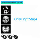 Projetor LED USB 5V Tema Planetário/Halloween Luz Noturna Decorativa para Teto com Projeção Ambiente