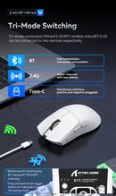 Mouse Gamer Attack Shark X11 Wireless Tri-Mode RGB 22000 DPI Sensor PAW3311 com Dock Magnético