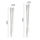Pinça de Cozinha em Aço Inox 24cm ou 28cm Pegador para Churrasco Grelha e Alimentos