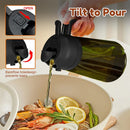 Pulverizador de Óleo 2 em 1 470ml em Vidro Escuro Dispenser Spray para Cozinha
