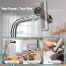 Torneira Gourmet Flexível para Cozinha Pull Out em Aço Inox Água Quente e Fria