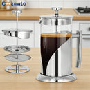Cafeteira French Press 1000ml com Filtro Vidro Resistente e Aço Inox