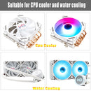 Cooler Fan 120mm ARGB Wovibo PWM 4Pin Silencioso para Gabinete e Radiador PC