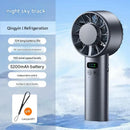 Ventilador Portátil Recarregável 5200mAh com Resfriamento Duplo e Design Dobrável USB