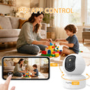 Câmera Pet WiFi 2K Boykeep 360° com Áudio Bidirecional Visão Noturna e App Monitoramento