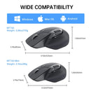 Mouse Sem Fio Rapoo MT760L/MT760M Bluetooth Multi-Mode 4000 DPI Ergonômico para até 4 Dispositivos